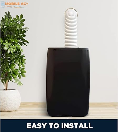 Miniatura 5 de Conector de montaje en pared de doble tamaño para ventilación portátil de CA, compatible con manguera de 6 y 6.5 pulgadas, blanco, enchufe de