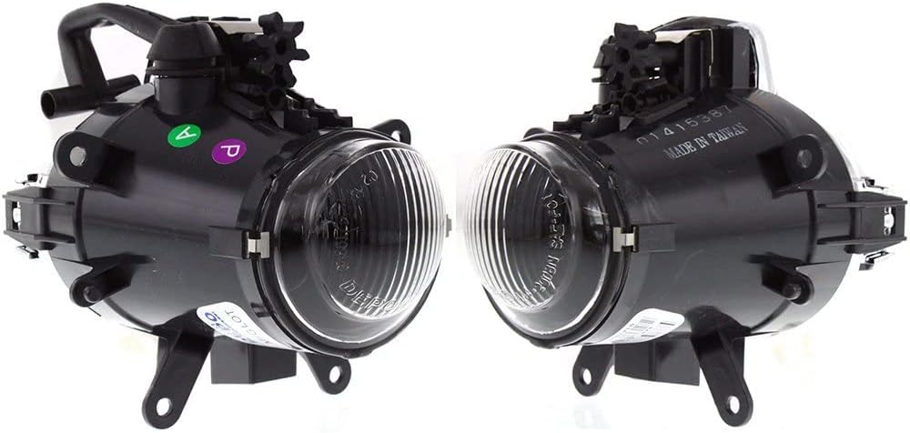 Auto Fog Lights Lamp Replacement For BMW E46 4 Door 3-Serise 2002~2005 Car Front Bumper Grille Driving Fog Lights 63176911007 (A Pair)