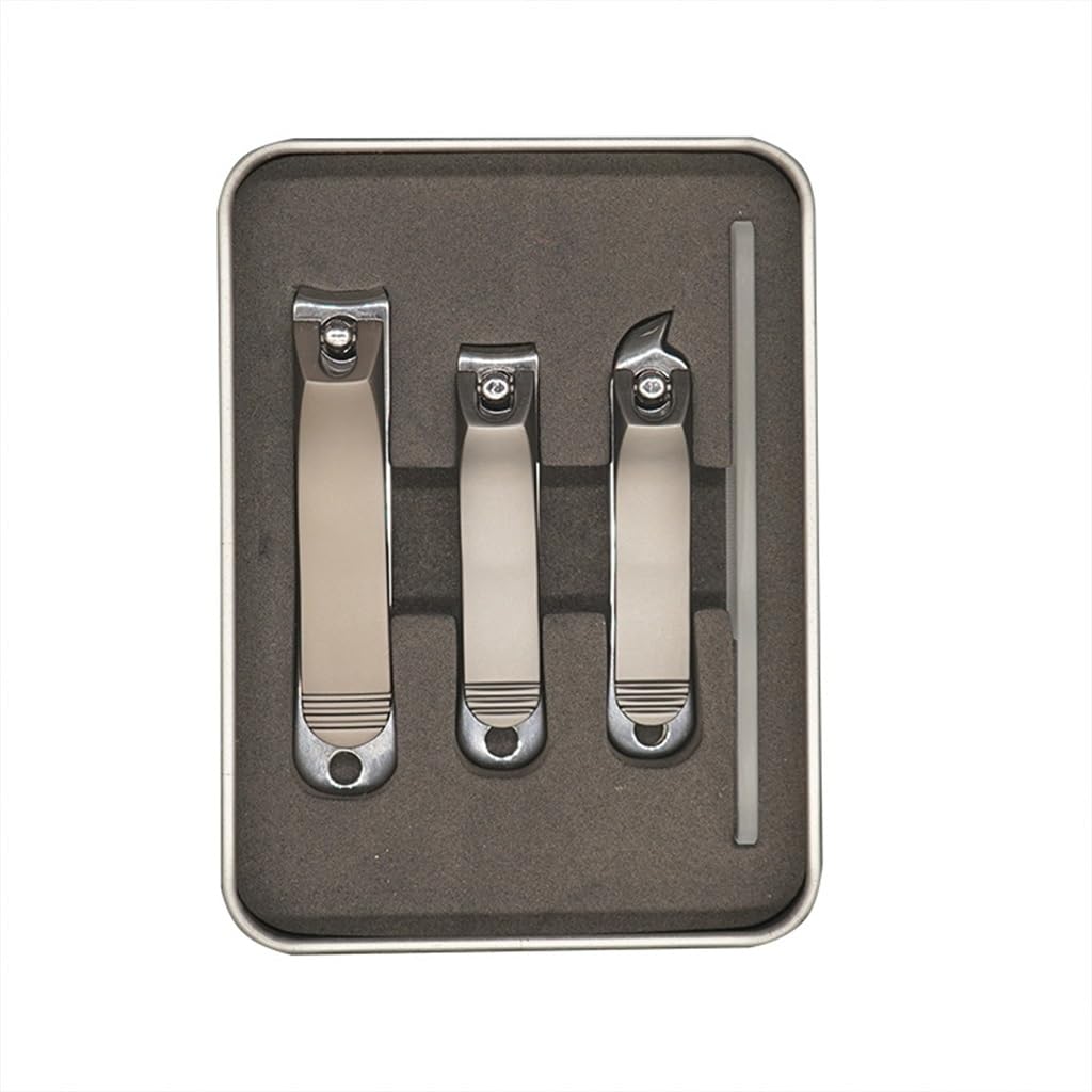 Inicio Cortaúñas Curvo Nivel de Apariencia Cortaúñas portátil de Acero Inoxidable, Gris, como se Muestra
