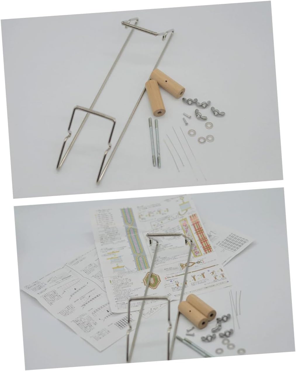 OFFIGAM Simple Beading Device Bead Loom for Beginners DIY Jewelry Strap Loom Accessories