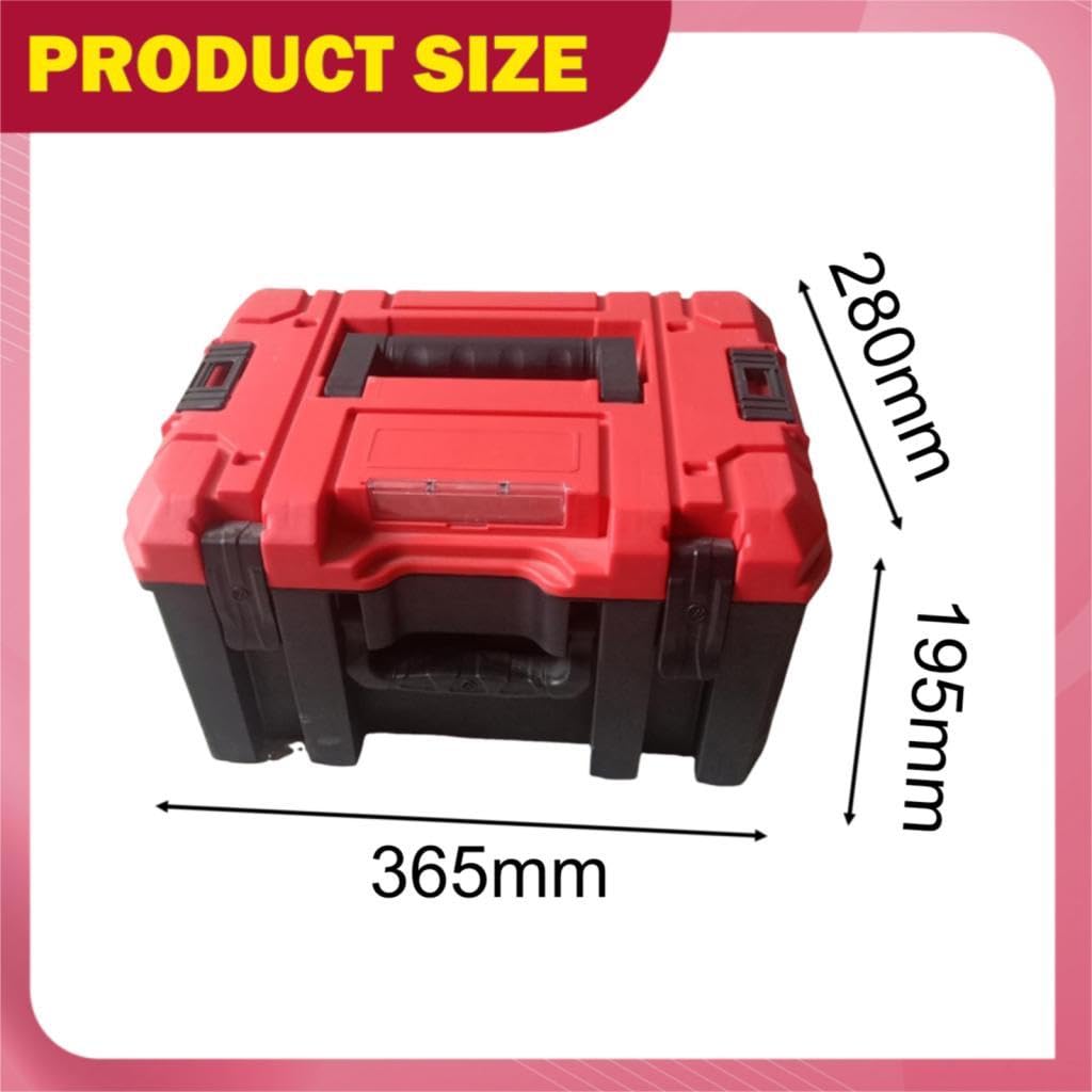 perfk Boîte à outils modulaire pour un accès facile aux outils, format extra large, sac de transport et boîte de rangement pour garage ou atelier, M