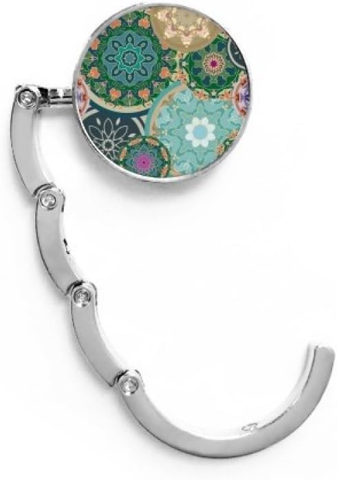 DIYthinker Printing Repeat Cloth Colorful Circular Art Table Hook Decorative Clasp Extension Foldable Hanger
