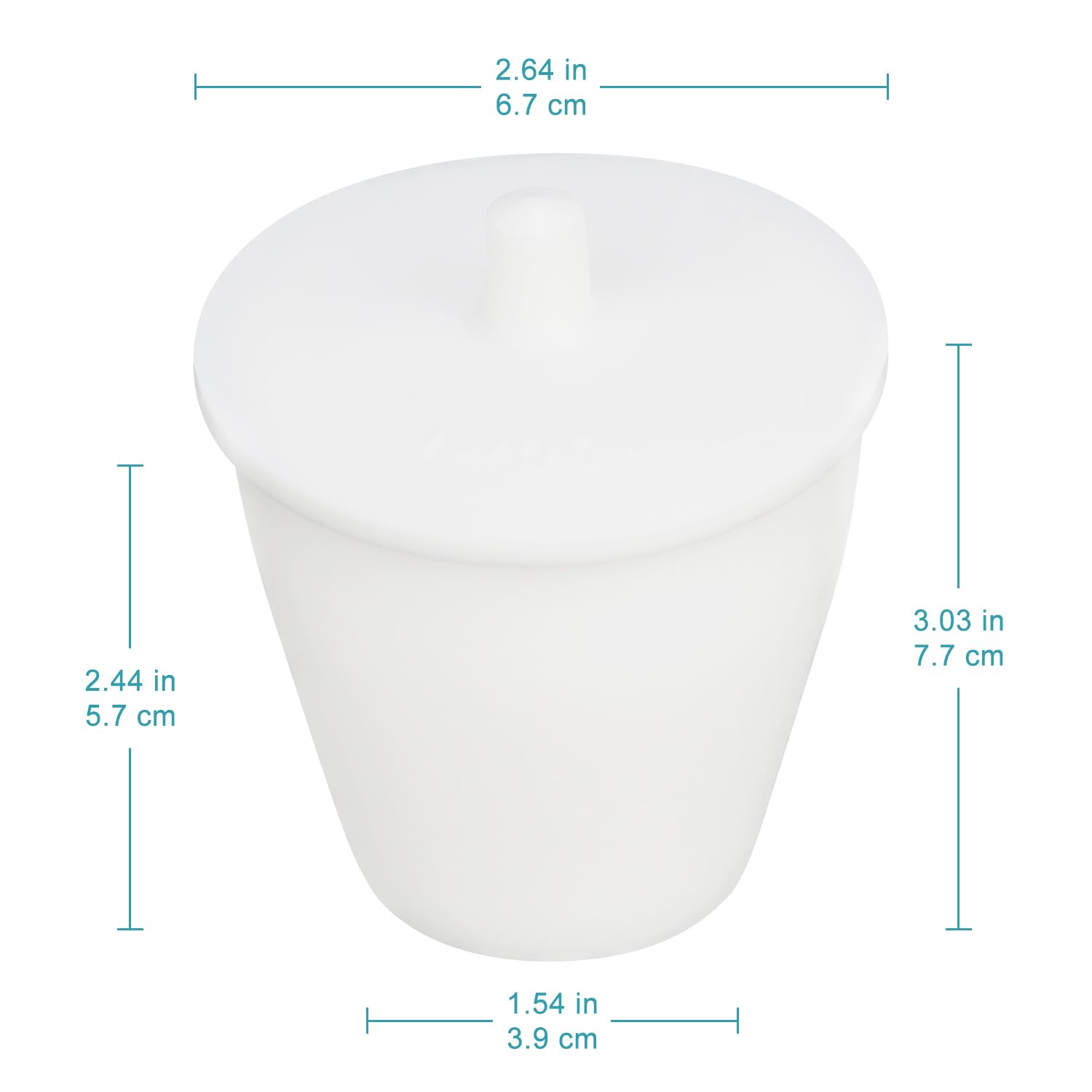 stonylab PTFE Tiegel, 100 ML High Form PTFE Tiegel Becher mit Deckel, Säure- und Laugenbeständig, Hochtemperaturbeständig, für Laborforschung
