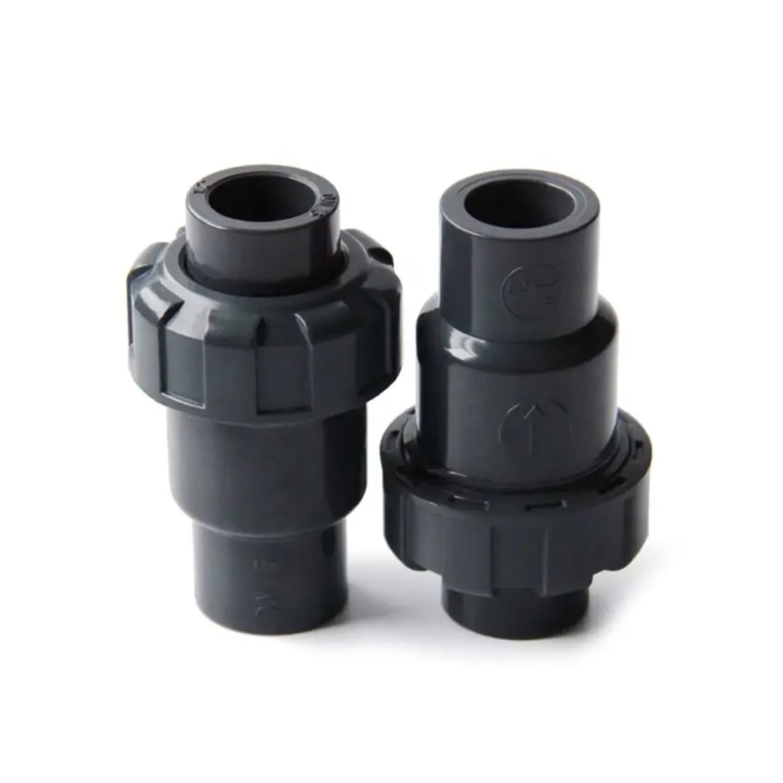 Liliheng One Color One Way Non-Return Check Valve For Aquarium Gases Pump - Pvc Hemispherical Devise, 20-50Mm Inner Diameter, Black 1Pc(25Mm)