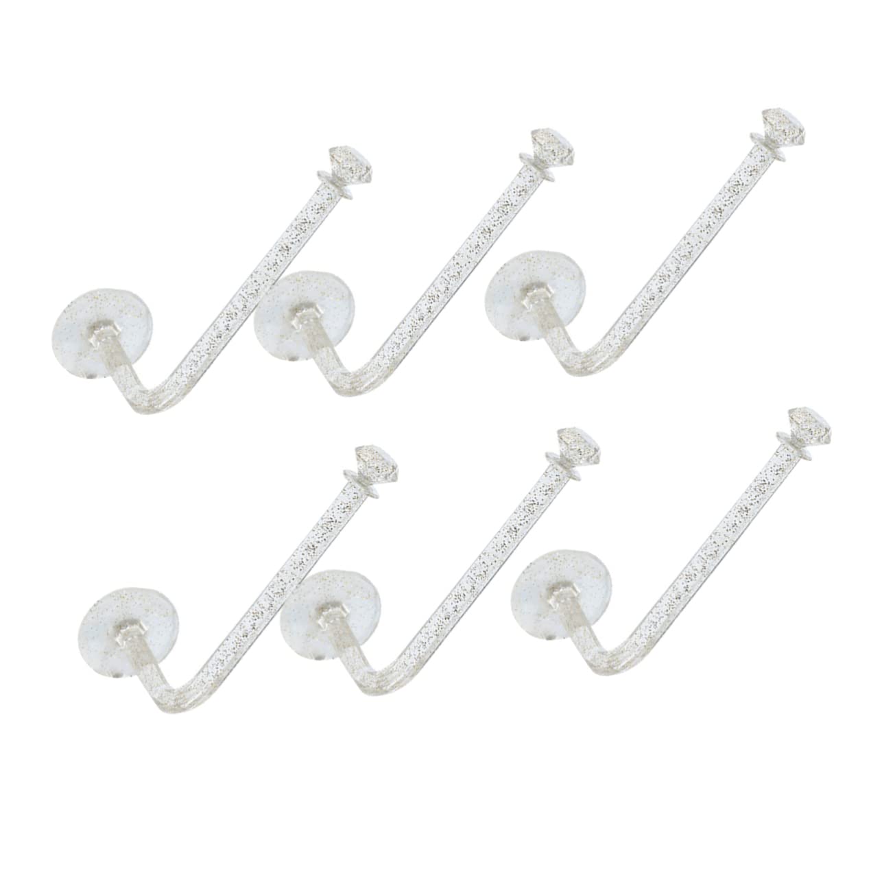 Alipis 6Pcs Hair Ring Storage Hooks Wall Hair Rope Organizers for Headbands Hair Ties and Accessories for Tidy Rooms and Any Occasion