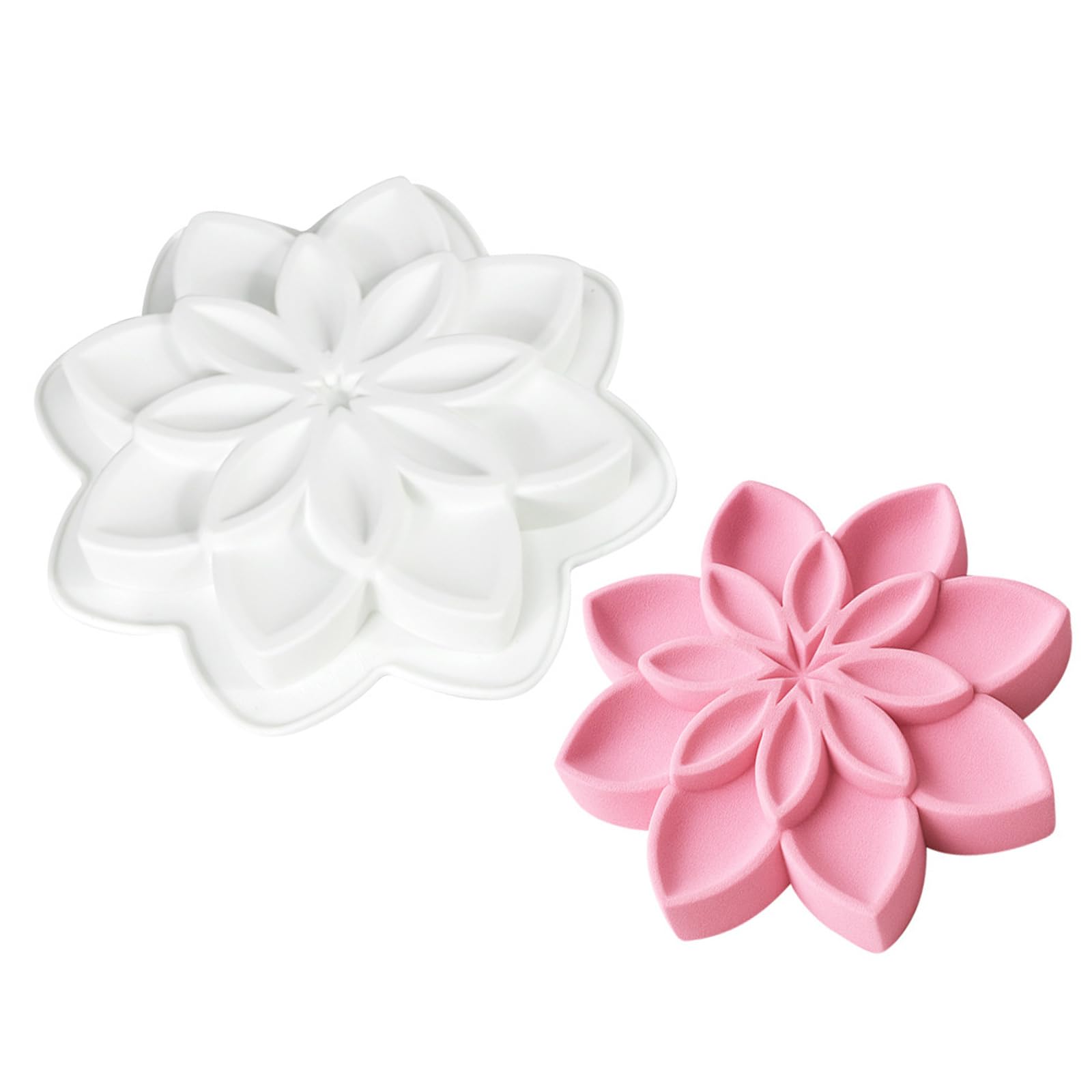 our fave Multipurpose Jasmine Shape Silicone Baking Molds Crafting Plasters Art Tool Easy Releases Kitchen Essential Jasmine Mousses Cake Molds