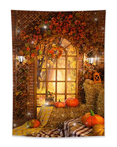 LB-Fall-Tapestry-Thanksgiving-Tapestry-Farmhouse-Barn-Wood-Autumn-Harvest-Pumpkin-Maple-Leaves-Tapestry-Wall-Hanging-for-Bedroom-Living-Room-Dorm-Party-Decorations-Wall-Decor-40x60-inch LB Fall Tapestry Thanksgiving Tapestry Farmhouse Barn Wood Autumn Harvest Pumpkin Maple Leaves Tapestry Wall Hanging for Bedroom Living Room Dorm Party Decorations Wall Decor 40×60 inch