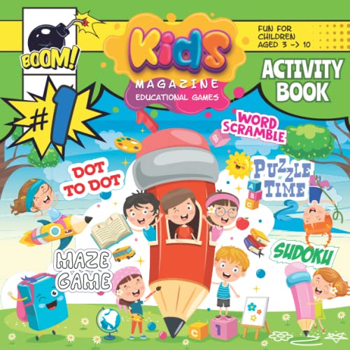 Kids Magazine - Activity Book: Educational games for children 3 t...
