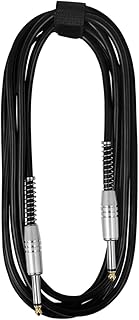 ERINGOGO Violão Cabo De Efeito De Guitarra De 635 Mm Baixo Elétrico Fio De Cobre Revestido De Plástico Cabo De Remendo Preto Cabos De Remendo De Guitarra Cabo De Áudio Baixo Caixa Baixo