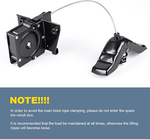 Miniatura 6 de 924-537 Polipasto de neumático de repuesto compatible con Ford F150 2004-2014, Ford Lobo 2006-2008 Lincoln Mark LT Soporte de soporte de cabrestante