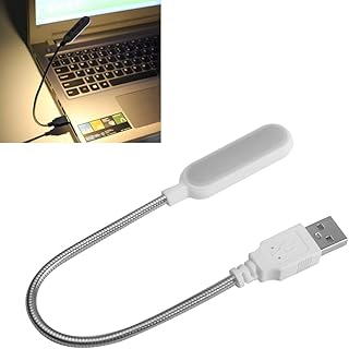 KOqwez33 USB Reading Lamp for Laptop, LED USB Light Portable, Flexible Gooseneck Mini LED Night Light for Notebook Keyboard Power Bank - 10000 Hours, Bright