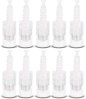 12 Pins Micro-needling Nano Needles Head Cartridges Replacement for Electric Auto Micro Stamp Derma Pen, Scar Removal Treatment Tool, 10Pcs Universal Size