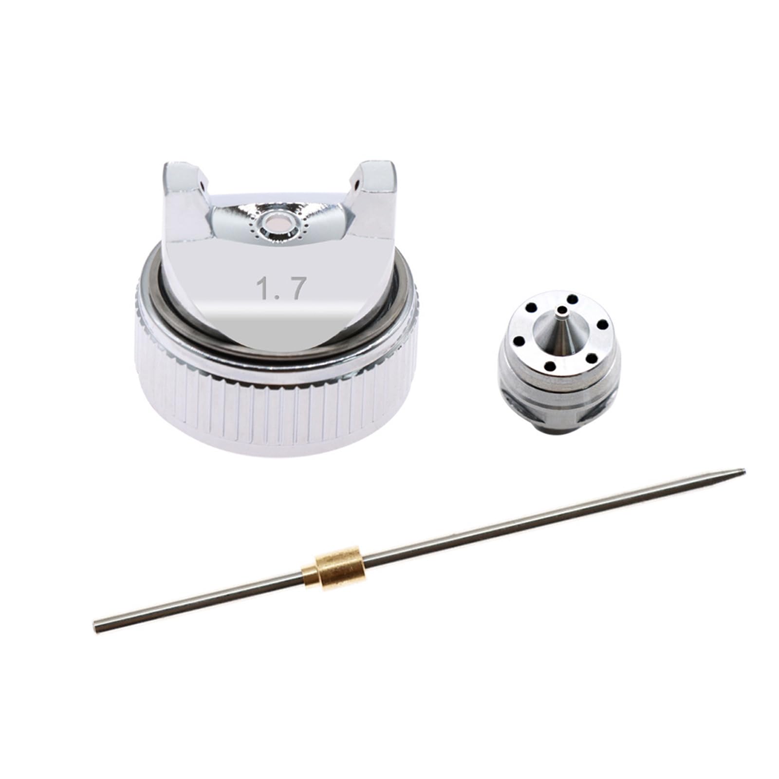 Mhadbkh 1.7 Paint Sprayer Replacement Parts Set With Nozzle Needle And Air Cap For Front-End Repair And Refinish Service Tasks Workshop Service Pieces Repaint Upkeep