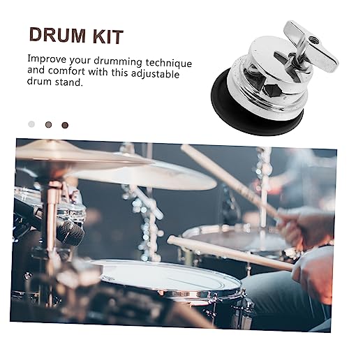 Abrazadera para pata de Floor Tom, accesorio resistente de base de hierro para montaje de tambor Tom, fácil instalación, soporte versátil para instrumentos de percusión miniatura 2
