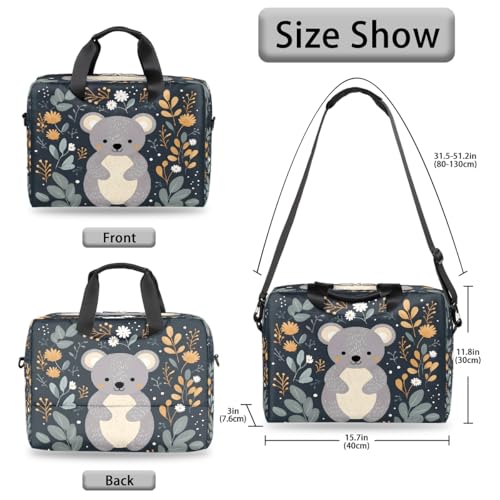 Bolsa para portátil con hojas tropicales Sloth 15.6 pulg miniatura 6