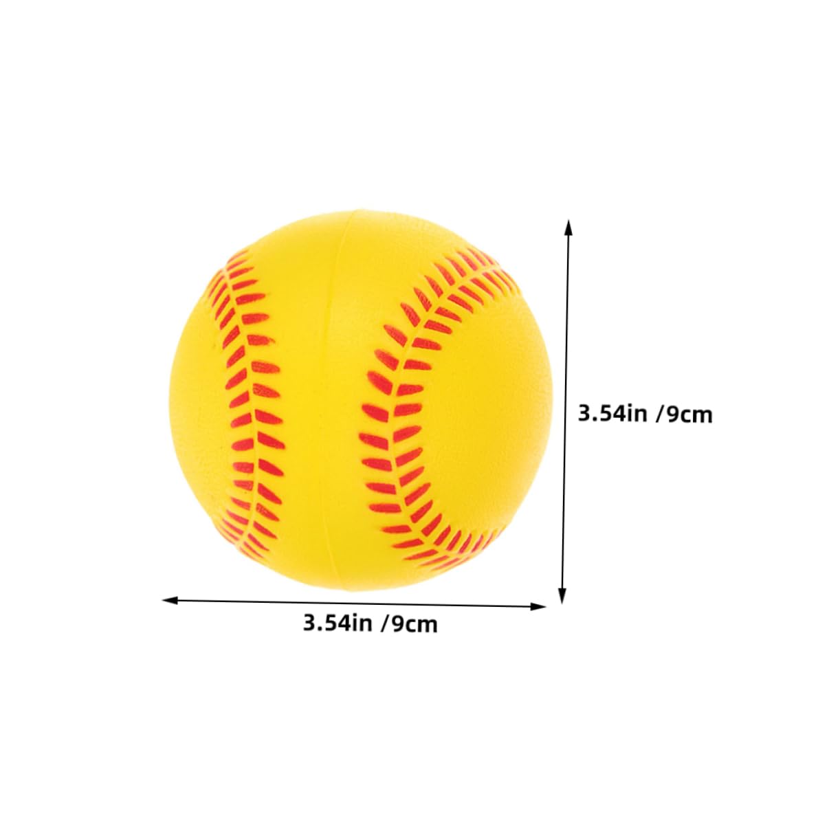 balacoo Softball Training Balls 6 Pack Soft Foam Baseballs Safe for Boys and Girls Teens Foam Softball Replacement Balls