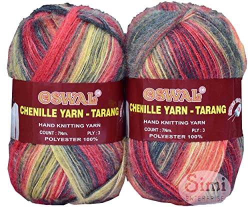 Image of Oswale 3 Ply Knitting Yarn Wool, Rowan Mix 600 gm Best Used with Knitting Needles, Crochet Needles Wool Yarn for Knitting. by Oswale