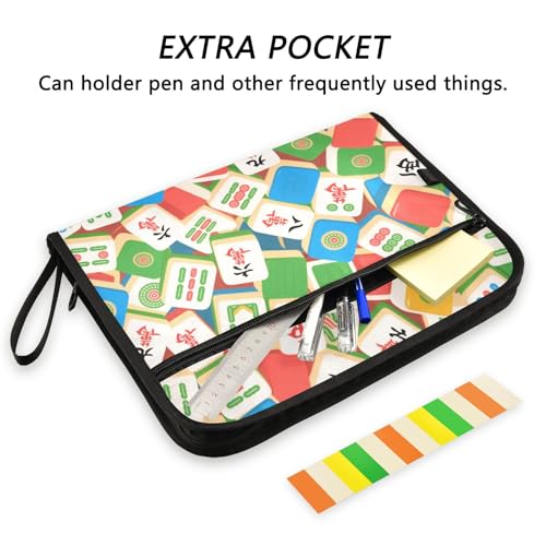 Carpeta de documentos multicolor de mahjong fuelle extensible de 13 bolsillos tamaño A4 2