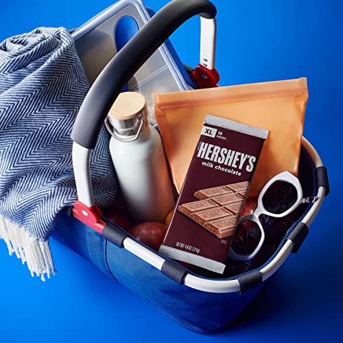 Hershey's Milk Chocolate Xl, Bulk, Gluten Free Candy Bars, 4.4 Oz (12 Count, 16 Pieces) #TOP4