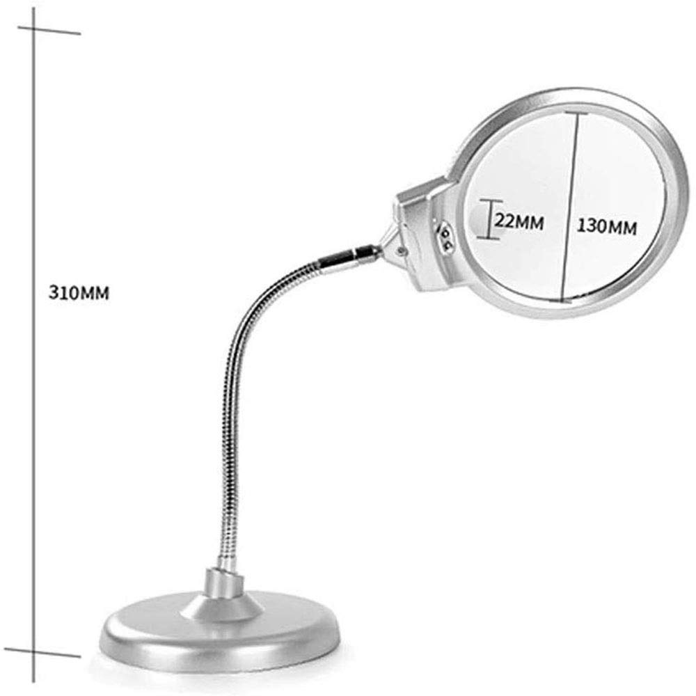 Lampa z lupą na biurko, oświetlony blat Lampa z lupą na biurko Lampa LED z lupą do sypialni Salon Biuro Czytanie Klasa Nauka piękna sceneria Chaser of Light