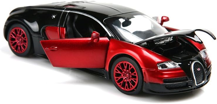 ZHFUYS 1:32 Bugatti Veyron diecast car ,Alloy Model Cars Toy Cars for 2 to 7 Years Old (red)