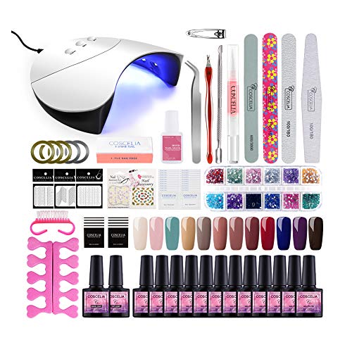 Gel Nail Polish Starter Kit Nail Art 36W UV Lamp LED Dryer 12 Colors Soak Off Gel Polish Base Coat Top Coat Manicure Tools Nail Art Design Gel Nail Polish Starter Kit Nail Art 36W UV Lamp LED Dryer 12 Colors Soak Off Gel Polish Base Coat Top Coat Manicure Tools Nail Art Design