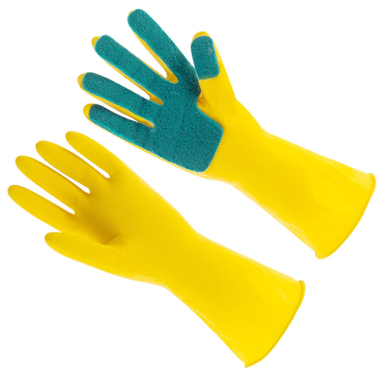 TOVINANNA 1Pair Scouring Pad Kitchen Cleaning Dishwashing with Absorbent Sponge for Home Use