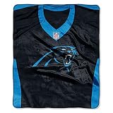 Northwest The Company NFL Carolina Panthers Jersey Plush Raschel Throw, 50" x 60"