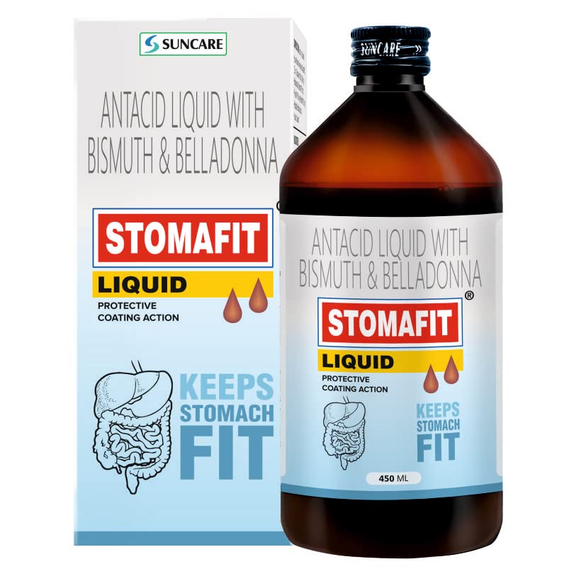 Stomafit Liquid- 450 ml | Antacid | Easy to digest | Best remedy for acidity | Most reliable remedy for Stomach related issues Stomafit Liquid- 450 ml | Antacid | Easy to digest | Best remedy for acidity | Most reliable remedy for Stomach related issues