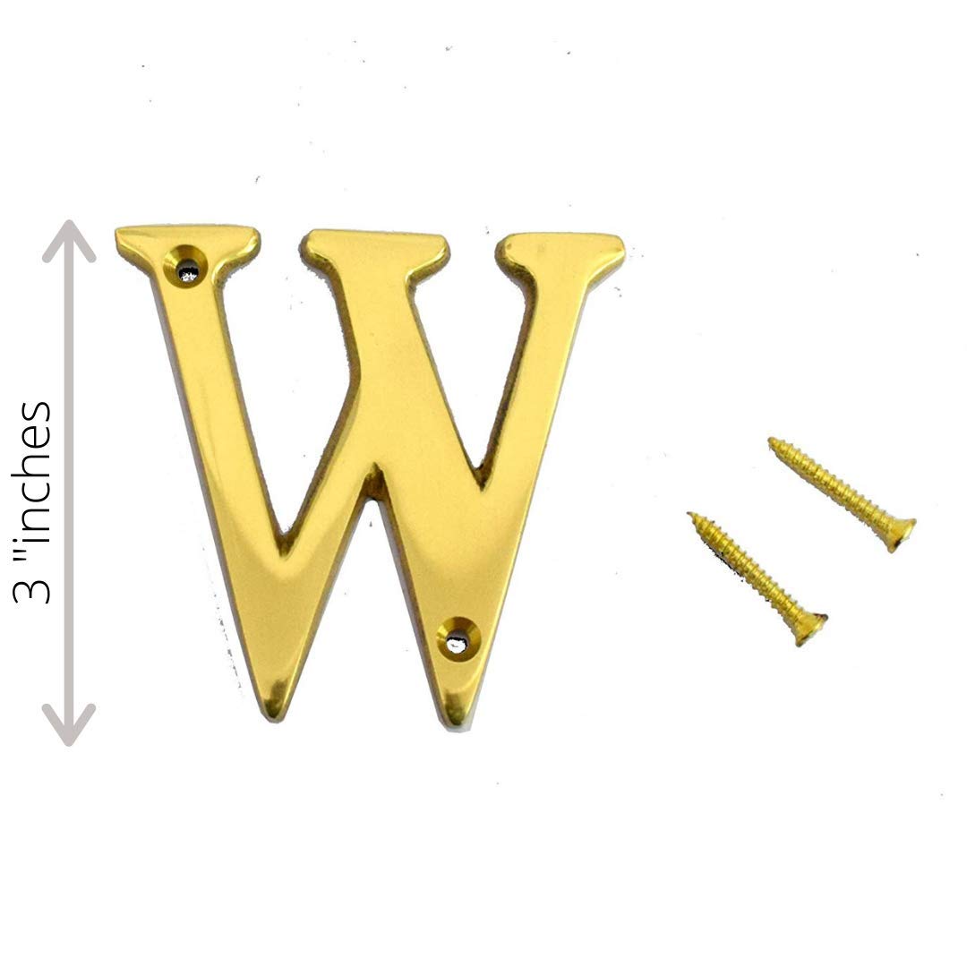 3" House Door Alphabets Brass Yellow (Alphabet L) — Amazon image 31