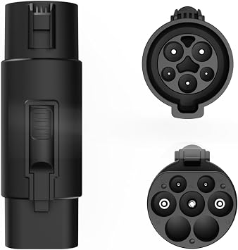 New Type 1 SAE J1772 Socket to GB/T EVSE Adaptor, Type 1 to GB/T Electric Vehicle Car Charging Adapter, EV Charger Connector 2026-Black