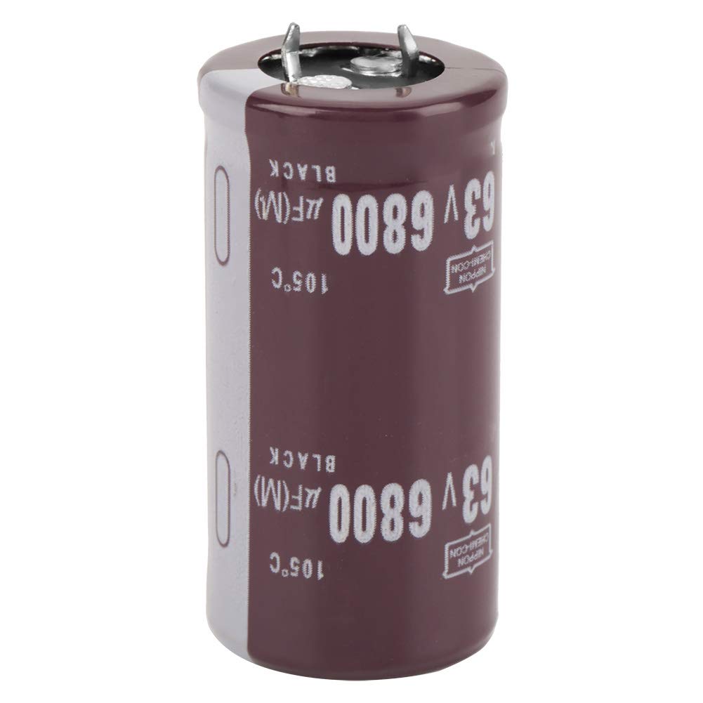 Kondensator Elektrolityczny 6800uF 63V Kondensator 2 szt. 63V 6800uF Kondensator Elektrolityczny 105 Bypass Filtrowanie Strojenie Obwodu Energii