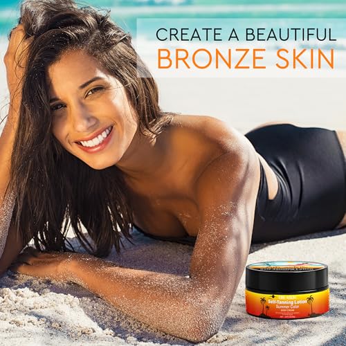 Image of Tanning Spray - Natural & Organic Ingredients, Self Tanner Spray, Body Skin Bronzer for Body, Deep Bronze Suitable for Swimming, Beach Climbing in Summer (Self-tanning cream)