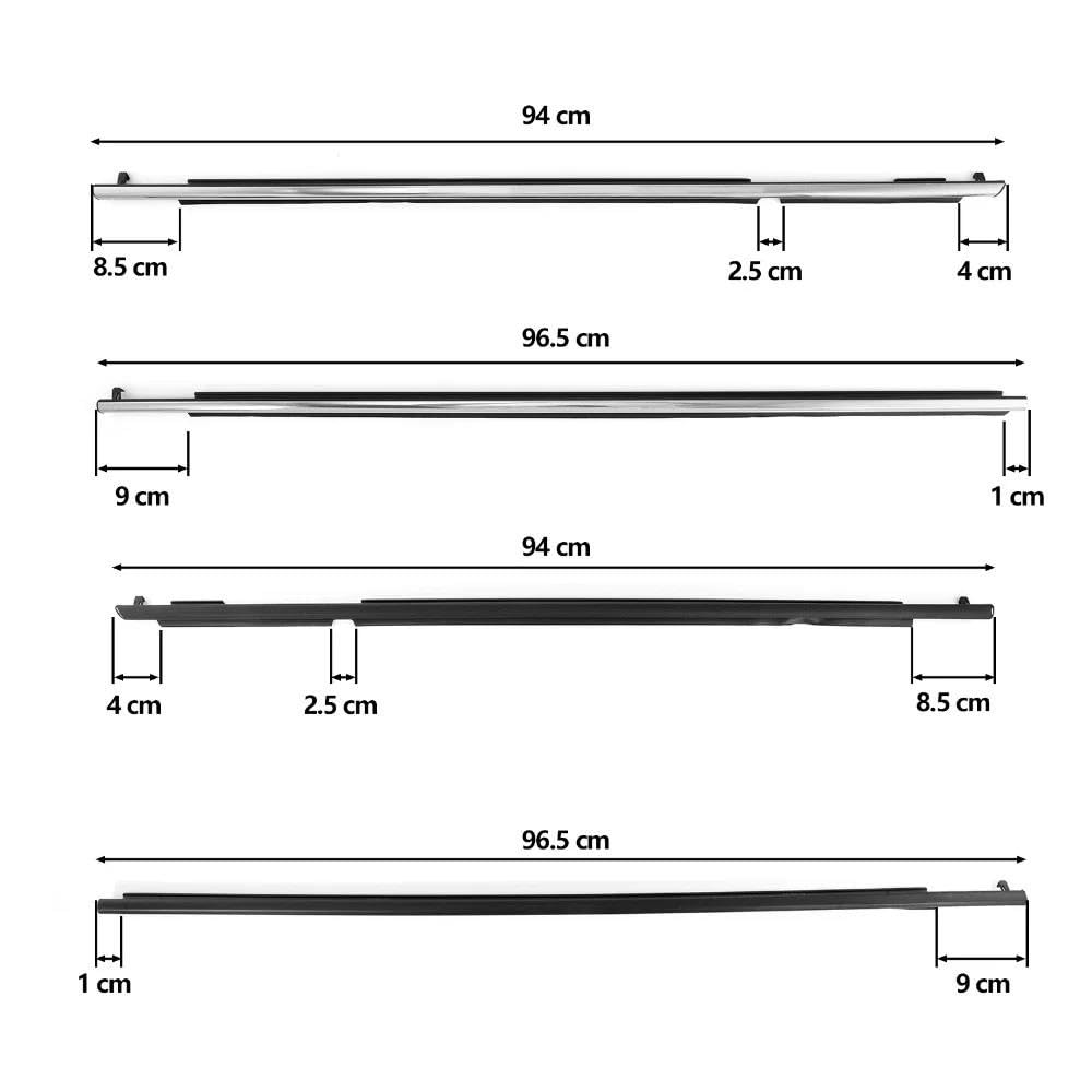 Uszczelki okienne do Toyota 4Runner (2010-2021): przednia i tylna szyba, zewnętrzne taśmy uszczelniające, gumy uszczelniające, uszczelka do drzwi przesuwnych