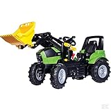 deutz sitzschale Überrollbügel Rolly Toys 710157 Traktor DEUTZ mit Luftbereifung + rollyTrac Lader + Schaltung