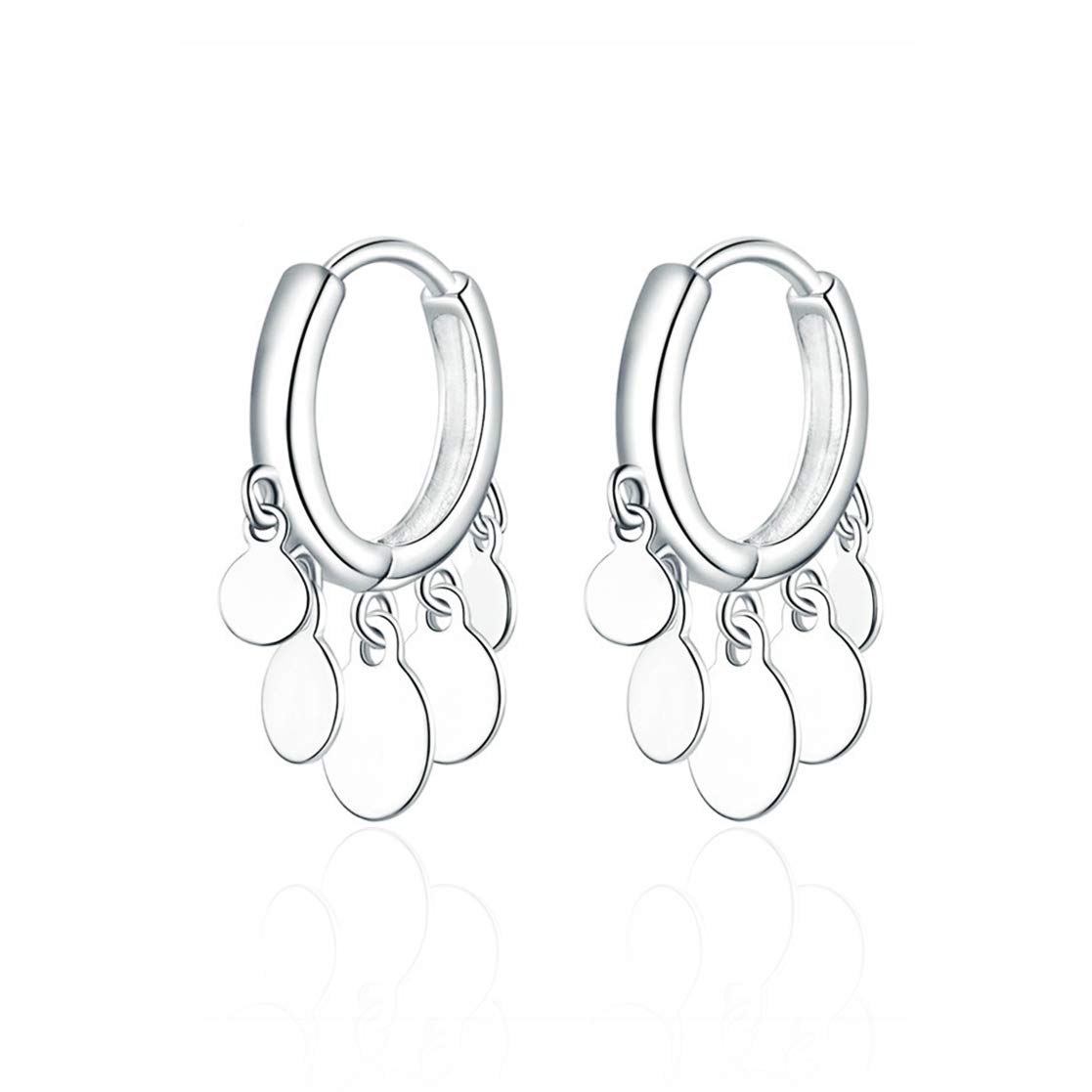 SLUYNZ 925 Orecchini a Doppio Piercing in Argento Sterlina