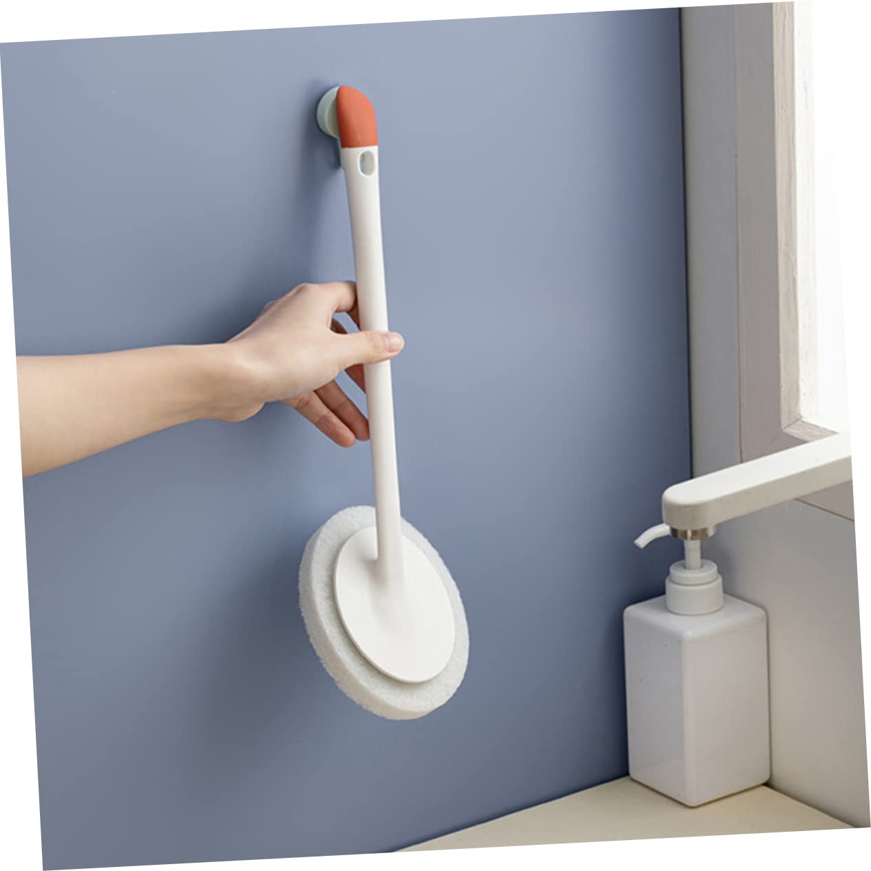 Cepillo de Fregar Multiusos Cabezal Desmontable de Silicona PP y TPR para Limpieza del Hogar, Paquete de 3 Piezas Compacto Adecuado para Muebles y Pisos
