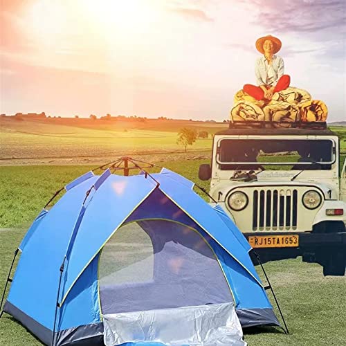 Carpa automática impermeable para 3-4 personas naranja miniatura 3