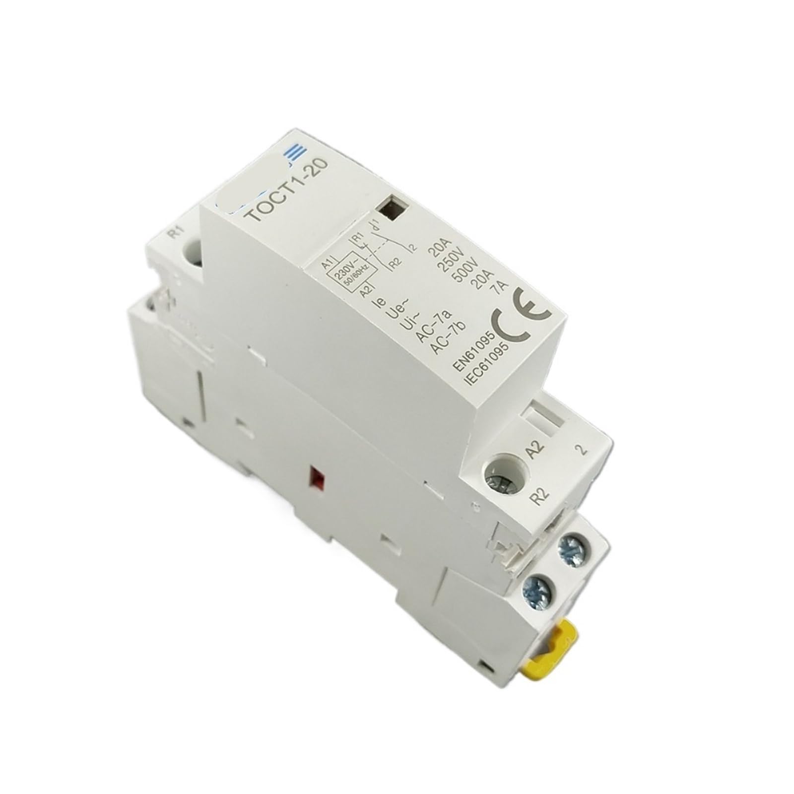 Contacteur modulaire 2P 20A 1NC 1NO relais domotique rail DIN 220V 230V