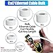 Cat 7 Outdoor Ethernet Cable 200ft Bulk (10 RJ45), SFTP Cat 7 Triple Shielded Ethernet Cable, Heavy Duty High Speed Patch Cables 10Gbps 600Mhz, Direct Burial, Waterproof, UV Resistant for Gaming