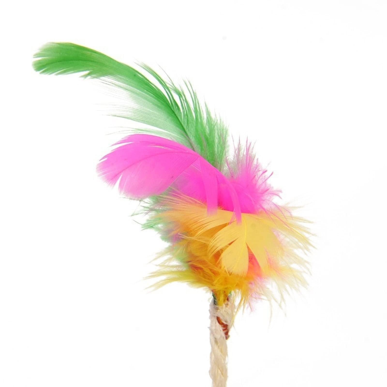 Juguetes para Gatos, Pelota rascadora de sisal for Gatos, Juguete Interactivo Entrenamiento for Gatitos, Plumas, 2 Unidades