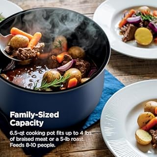 Ninja HyperHeat PC201C Autocuiseur 9 en 1 avec casserole SimpliServe, élément chauffant de 1 200 W, technologie HyperHeat, capacité familiale, anti-adhésif, sans PFAS, PC201C