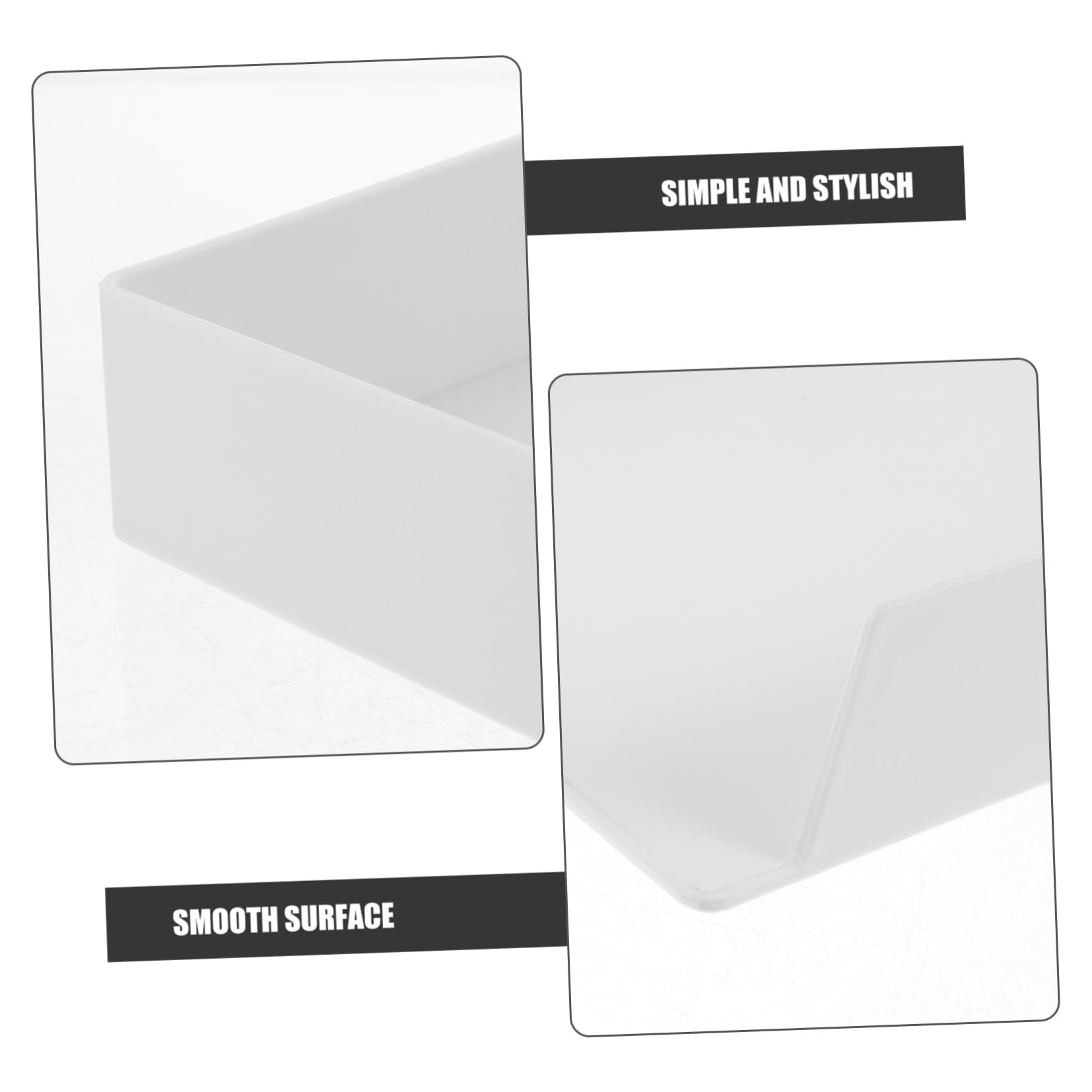 UKCOCO 3 Piezas Organizador de Escritorio Estantería para Archivos Apilable Caja Almacenamiento Abs Soporte Multifuncional para Oficina y
