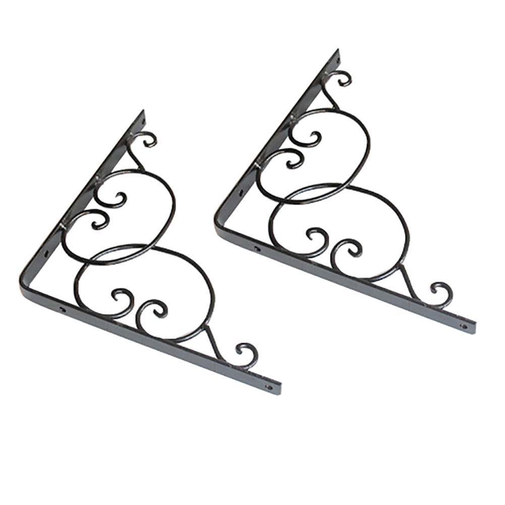 YFSS Shelf Bracket metal,Wall Mounted Shelve Brackets,Heavy Duty Solid Bench Table Support Triangle,2pcs 90 Degree,With Screws