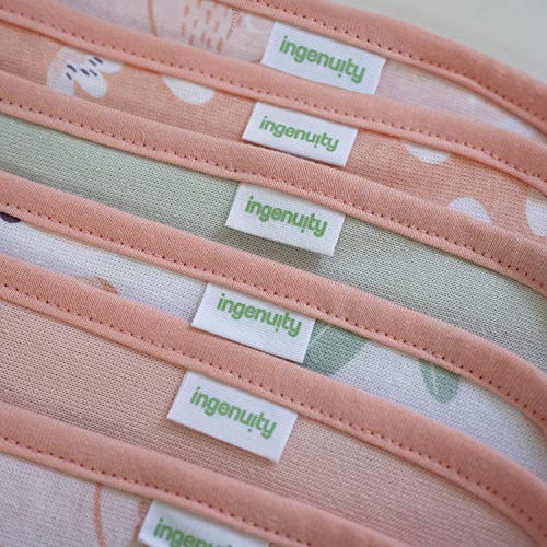 Image of Clean & Cuddly 6-Pack Terry Washcloth Set for Baby Girl- Pink Owl - EDI