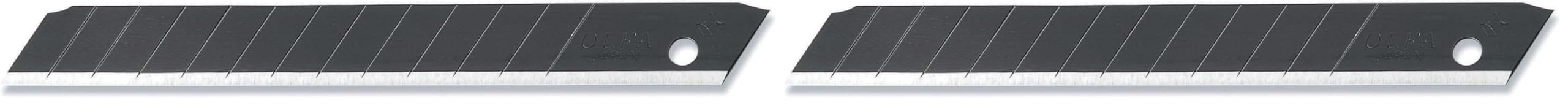Olfa OLFA ABB-10B - Pack de 10 cuchillas troceables 9 mm negras (Pack of 2)