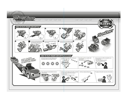 Image of Young Toys Inc. Power Battle Watchcar Kid's Bluewill Car Shooting Gear Launcher - Kids Toy - Transforming Car Shooter