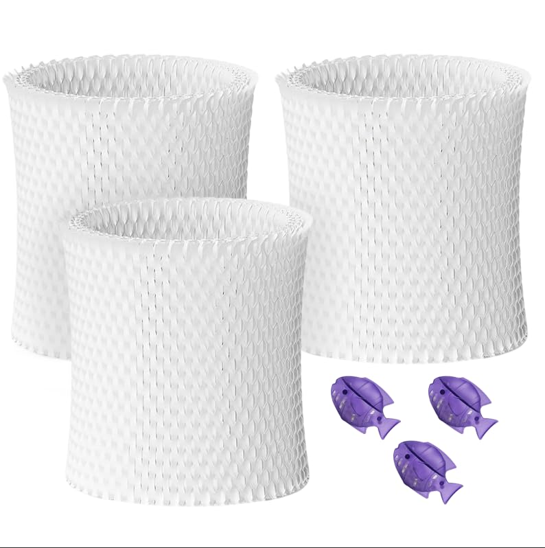 Image of 3 Pack Bedside Humidifier Filter Replacement Compatible with Canopy Bedside & Nursery Humidifiers Humidifier Wicking Replacement Filter Wood Pulp & Paper Replace Every 6 Weeks