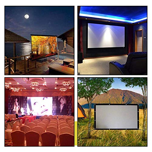 180 Inch Portable Projector Screen, Yf2009Sz 16:9 Hd Foldable Anti Crease Indoor Outdoor Movie Projection Screen With Hooks And Ropes #TOP1