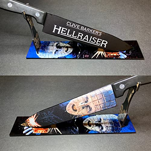 Hellraiser 1987 Pin Head Clive Barker Kitchen Knife with Sublimated Stand